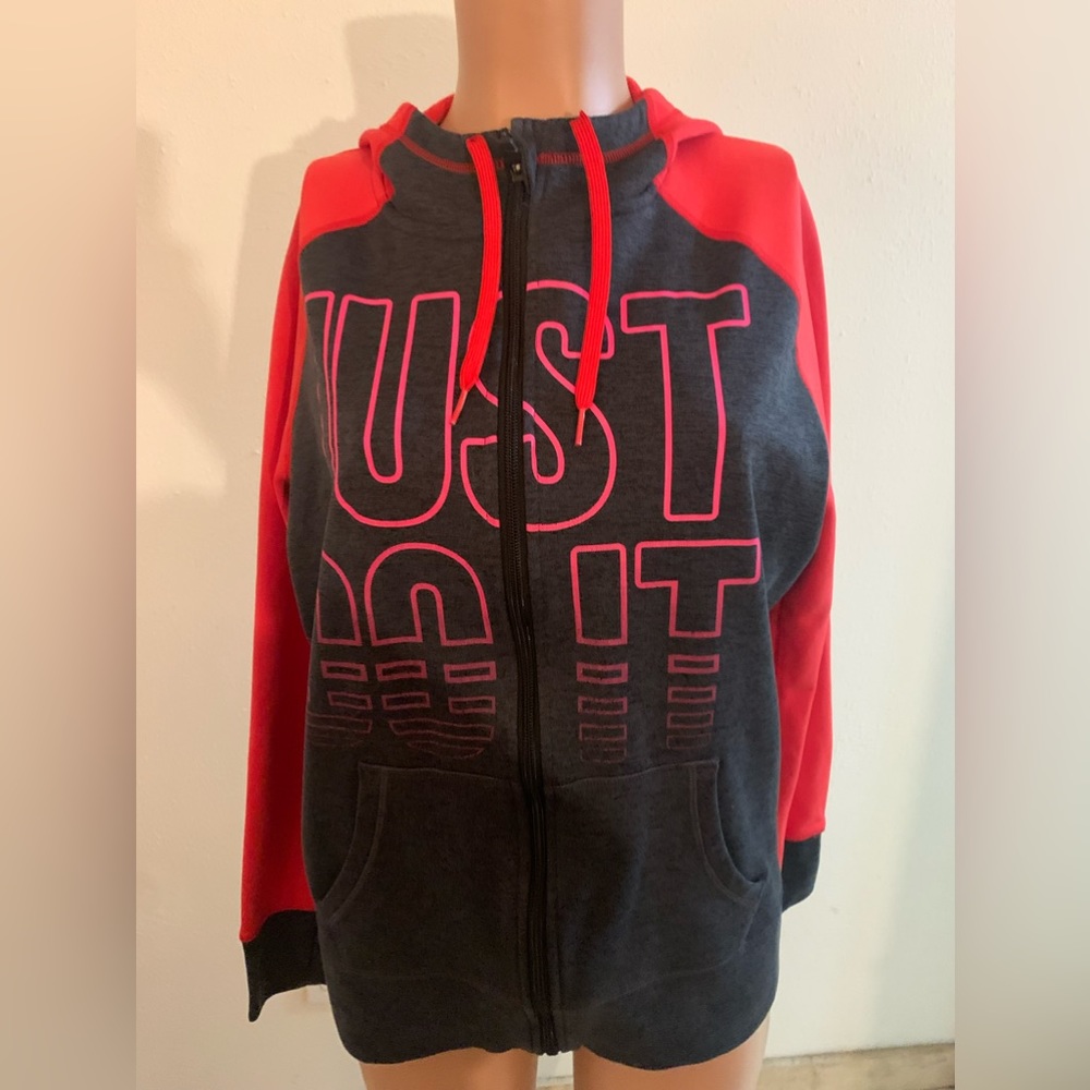 Nike Therma-FIT Women's Running Sweatshirt and Hoodie Light “Just Do It” EUC L - Picture 3 of 16